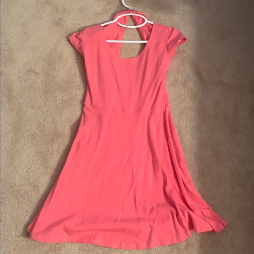 Pink dress with back cut out